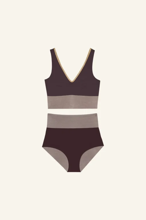 Yoga Set shimmer-brown