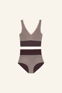 Yoga Set shimmer-brown