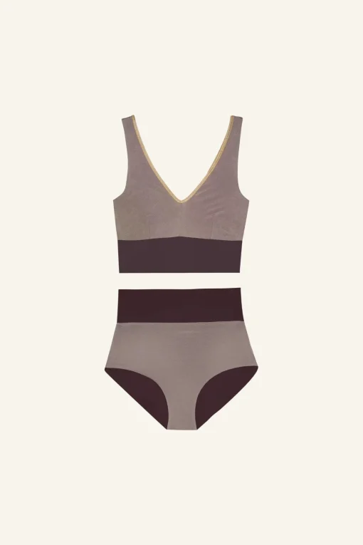 Yoga Set shimmer-brown