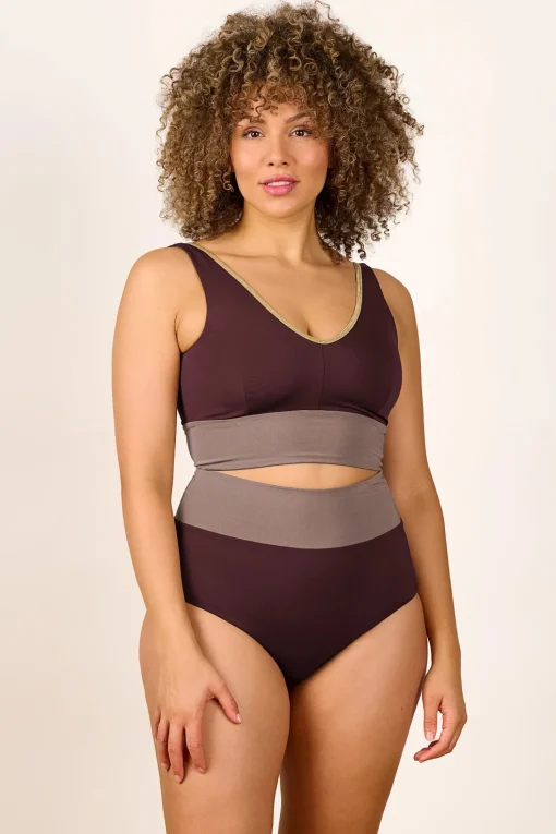 Yoga Set shimmer-brown