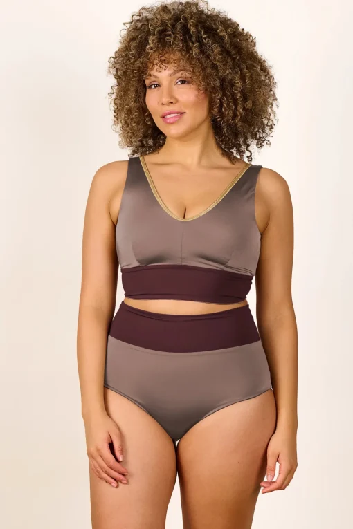 Yoga Set shimmer-brown